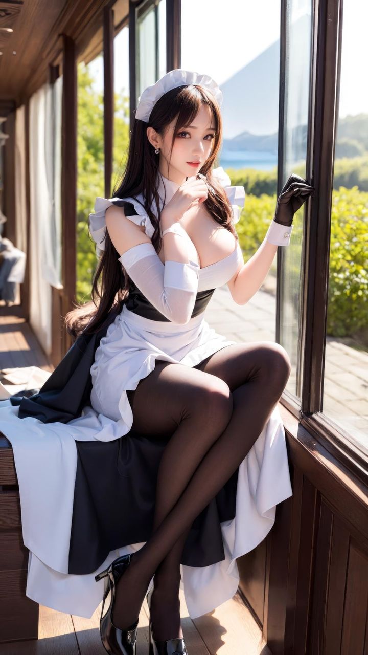 [AI绘画]TheDelicate_黑丝.女仆第03話