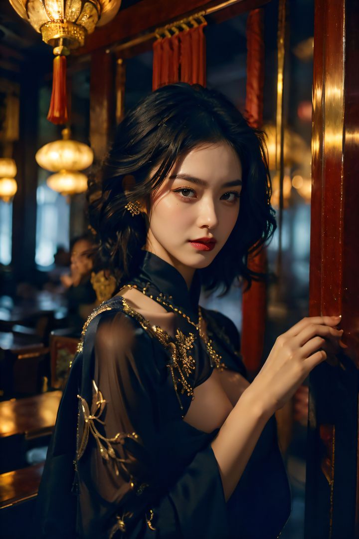 [AI绘画]极品身材_巨乳.黑丝第11话-最终话