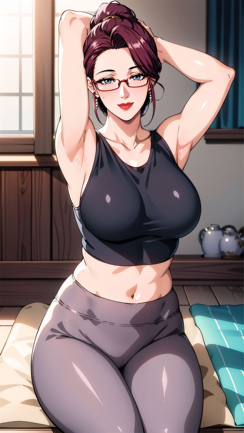 [AI绘画]美人母亲整合肉嫁高柳傢第06話